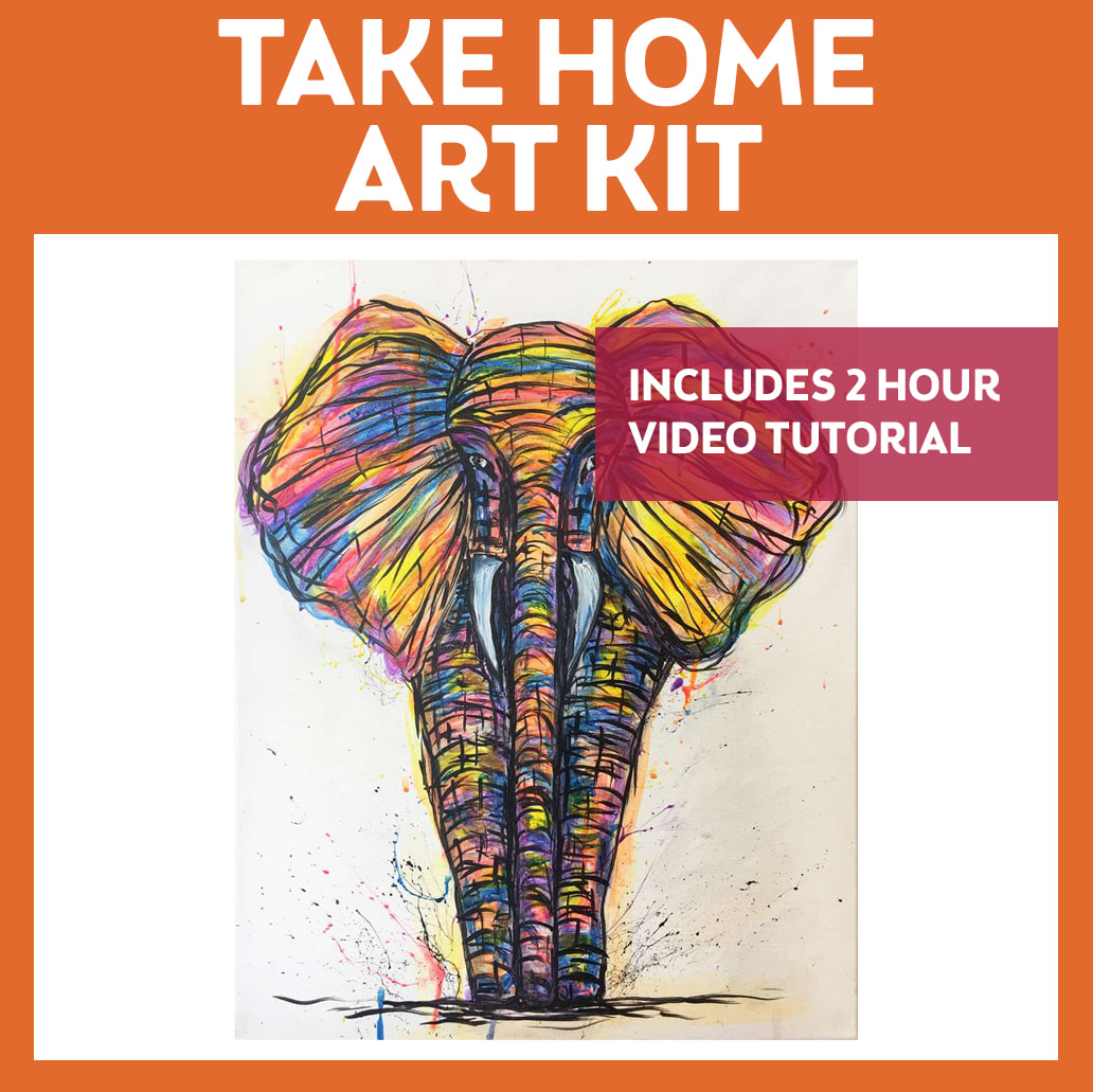 PinotsToGo PAINT KIT! 16"x20"
